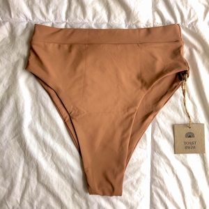 Toast Swim High Waisted Bottoms (Clay)